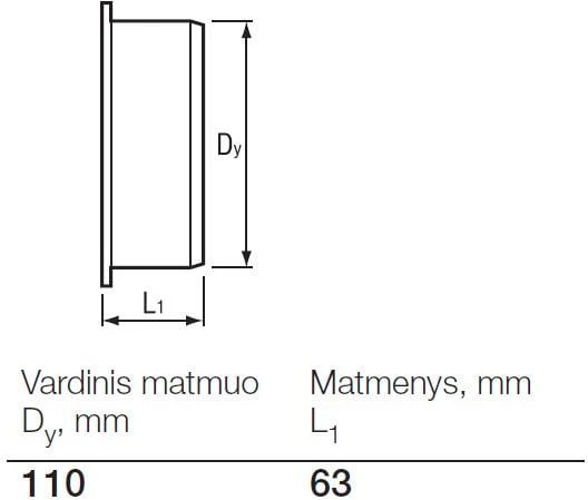 Lauko kanalizacijos aklė Wavin, Ø 110 mm