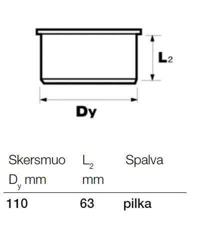 Wavin Baltic Vidaus kanalizacijos aklė WAVIN OPTIMA, d , 110