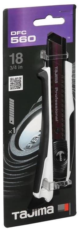 Laužomųjų ašmenų peilis TAJIMA DFC560W, 18 cm, plastikas/metalas, 1 vnt.