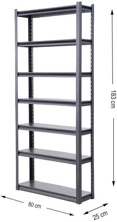Sandėliavimo lentyna Haushalt GS701, 80 cm x 25 cm x 183 cm