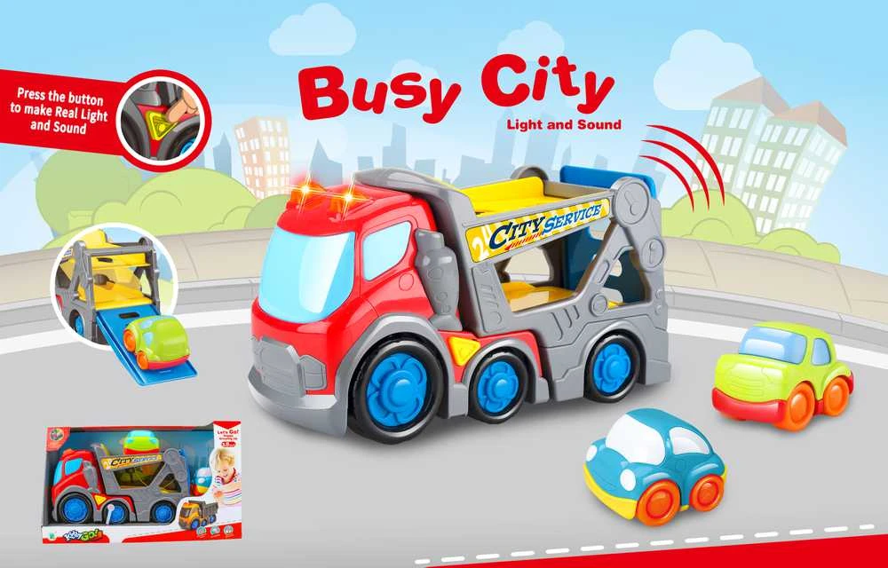 None Nežinomas Žaislinis automobilis Busy City DHTS10359J, raudona