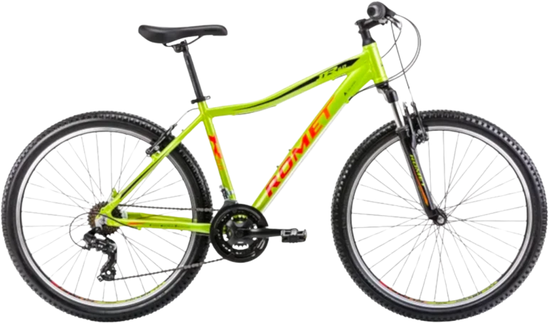 Dviratis Romet Rambler R6.0 JR 2025 lemon-juodas-red-17" / M (Dydis: 17" / M)