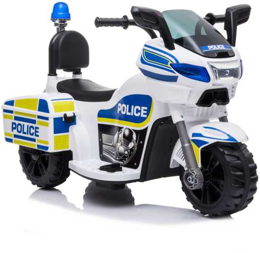 None Nežinomas Vaikiškas elektrinis motociklas Police, mėlyna/balta
