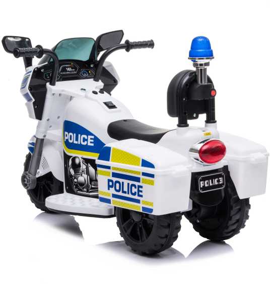 None Nežinomas Vaikiškas elektrinis motociklas Police, mėlyna/balta