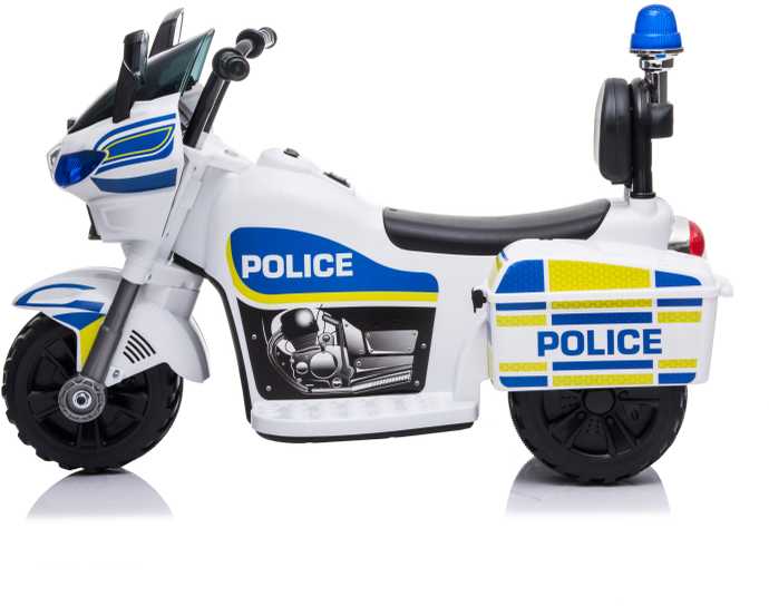 None Nežinomas Vaikiškas elektrinis motociklas Police, mėlyna/balta