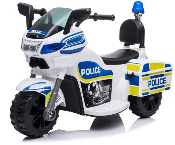 None Nežinomas Vaikiškas elektrinis motociklas Police, mėlyna/balta