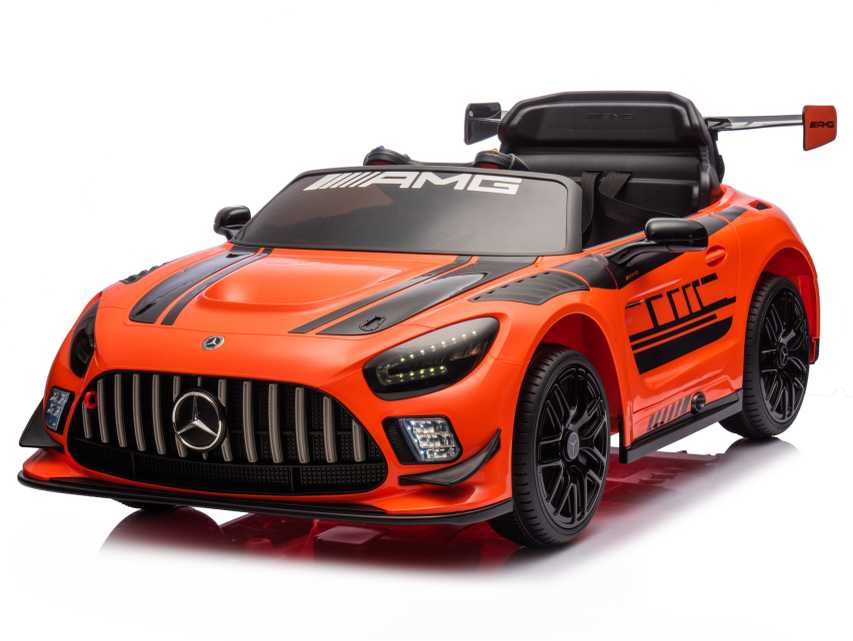 None Nežinomas Vaikiškas elektromobilis Mercedes AMG GT3, juoda/oranžinė
