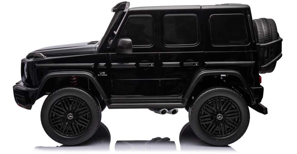 None Children's electric car Mercedes G63. baltas/juodas/