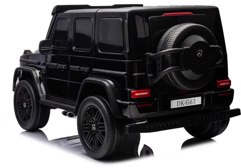 None Children's electric car Mercedes G63. baltas/juodas/