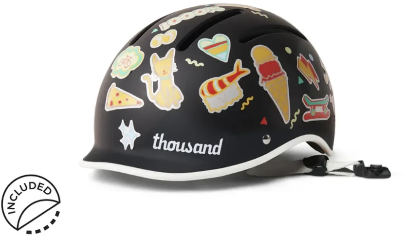 None Vaikiškas šalmas THOUSAND Jr., Carbon Juodas, S (49-53 cm)