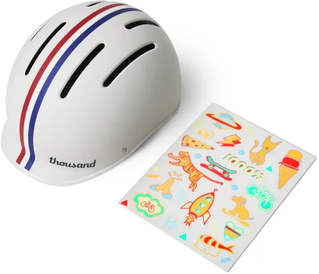 None Vaikiškas šalmas THOUSAND Jr., Speedway kreminis, S (49-53 cm)