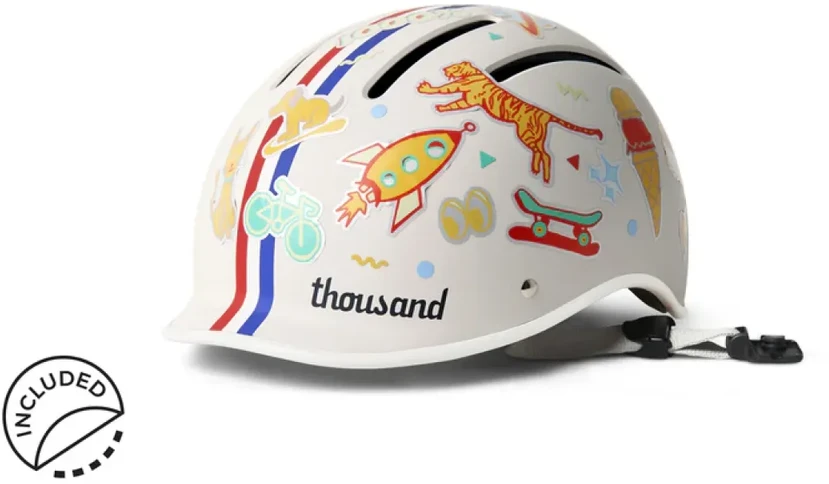 None Vaikiškas šalmas THOUSAND Jr., Speedway kreminis, S (49-53 cm)
