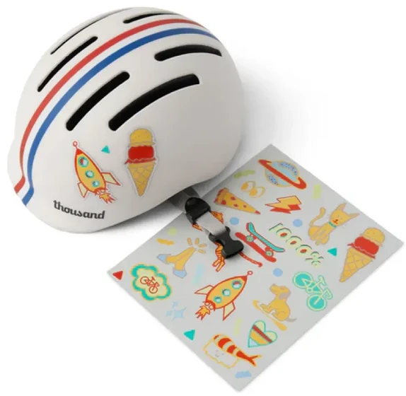 None Vaikiškas šalmas THOUSAND Jr. Toddler, Speedway Creme, XS (45-49 cm)