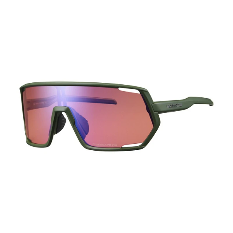 None Akiniai SHIMANO Technium Ridescape Off-Road Dark Olive, žali
