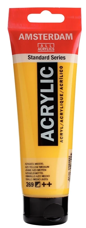 None ACRYLIC PAINTS AZO Geltonas MEDIUM 120ML