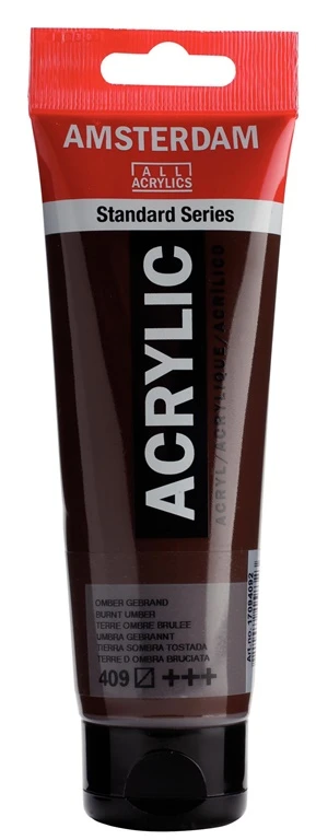 None ACRYLIC PAINT BURNT UMBER 120ML
