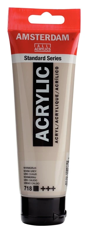 None Akriliniai dažai šiltai pilki 120 ml