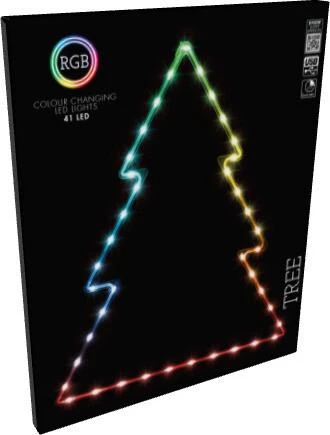 Hellum LED Fir Tree Decoration AVX000130 H60 cm. 48 cm. var. colors