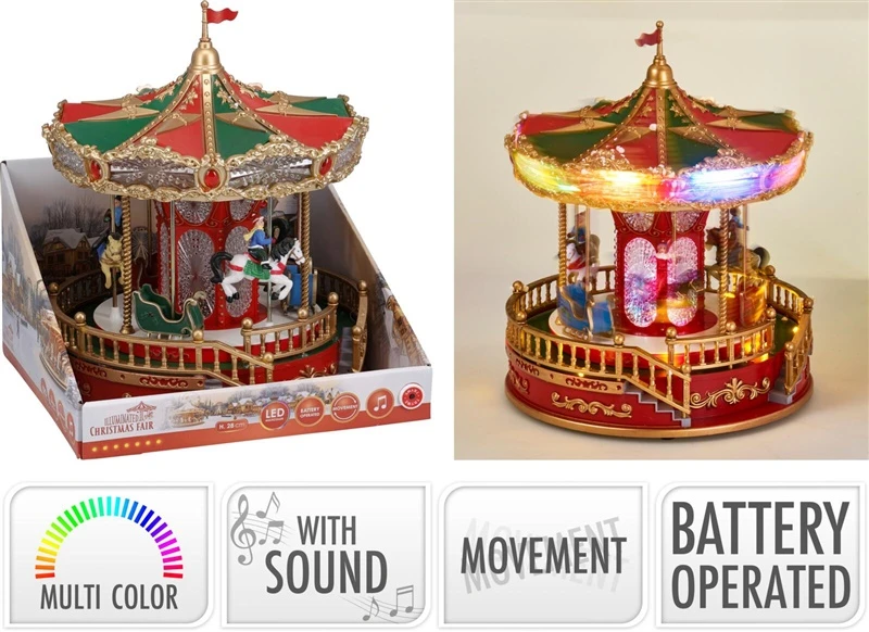 None Decoration Carousel with LED lighting. ABG102200