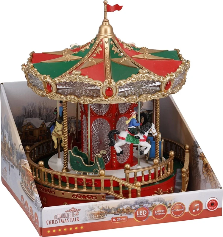 None Decoration Carousel with LED lighting. ABG102200