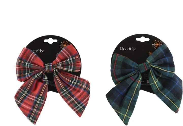 Party Deco DECORATION RIBBON CHECKERED 18X15CM