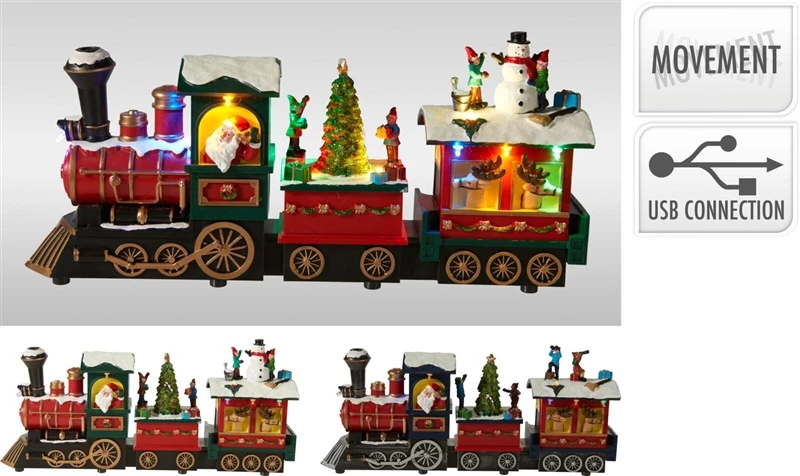 None Decoration Train with LED. ACJ000570. 17.5 cm. 38 cm