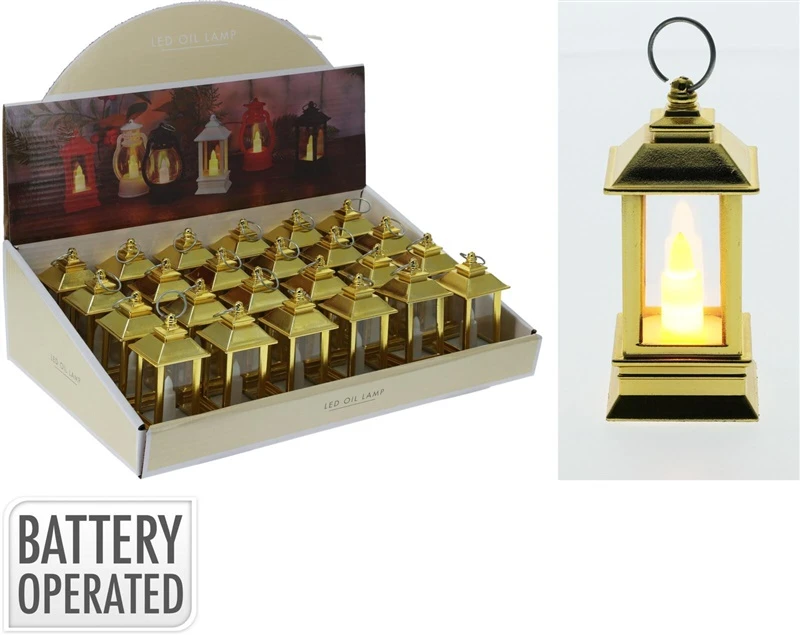 None Decorative LED Lantern. AEX000300. 9 cm. 4 cm. auksinis