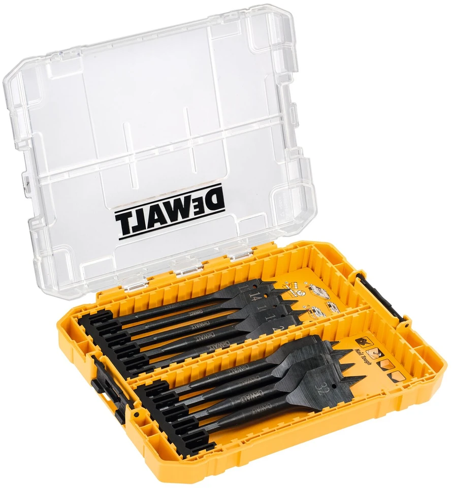 Grąžtas Plunksninių grąžtų komplektas medienai DeWalt DT70751-QZ; 12-32 mm; 9 vnt.