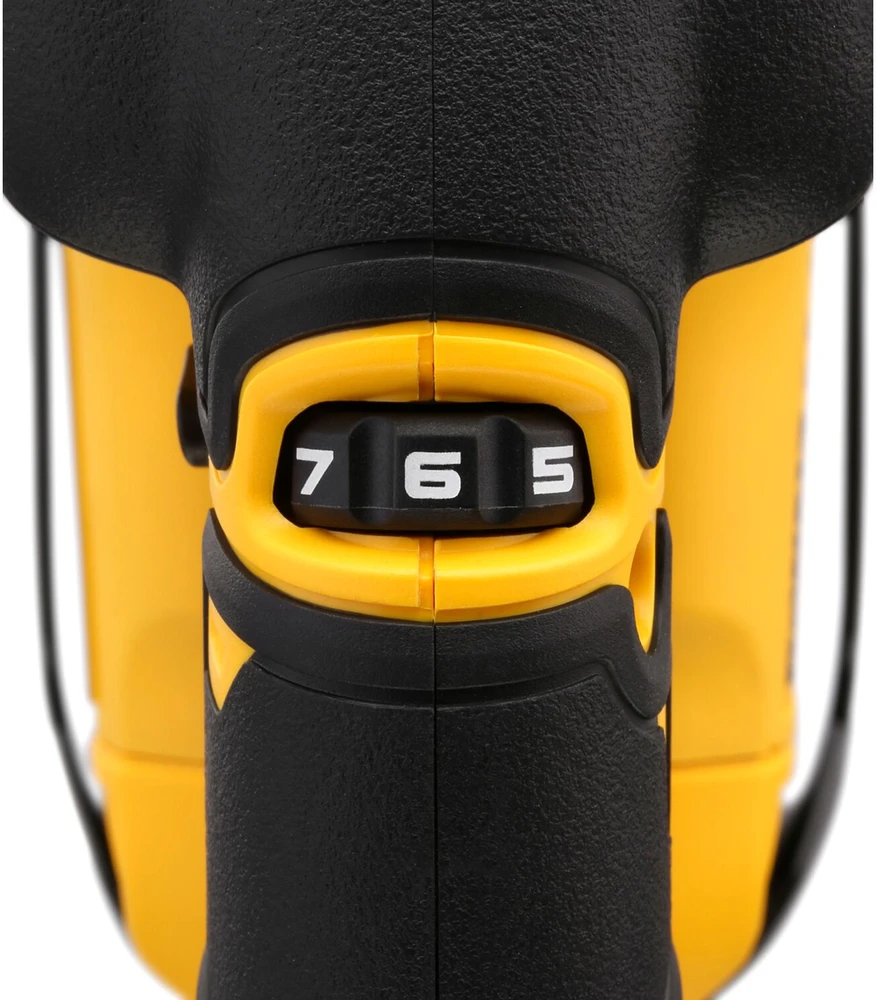 Akumuliatorinis siaurapjūklis DeWalt DCS334P2-QW; 18 V; 2x5,0 Ah akum.
