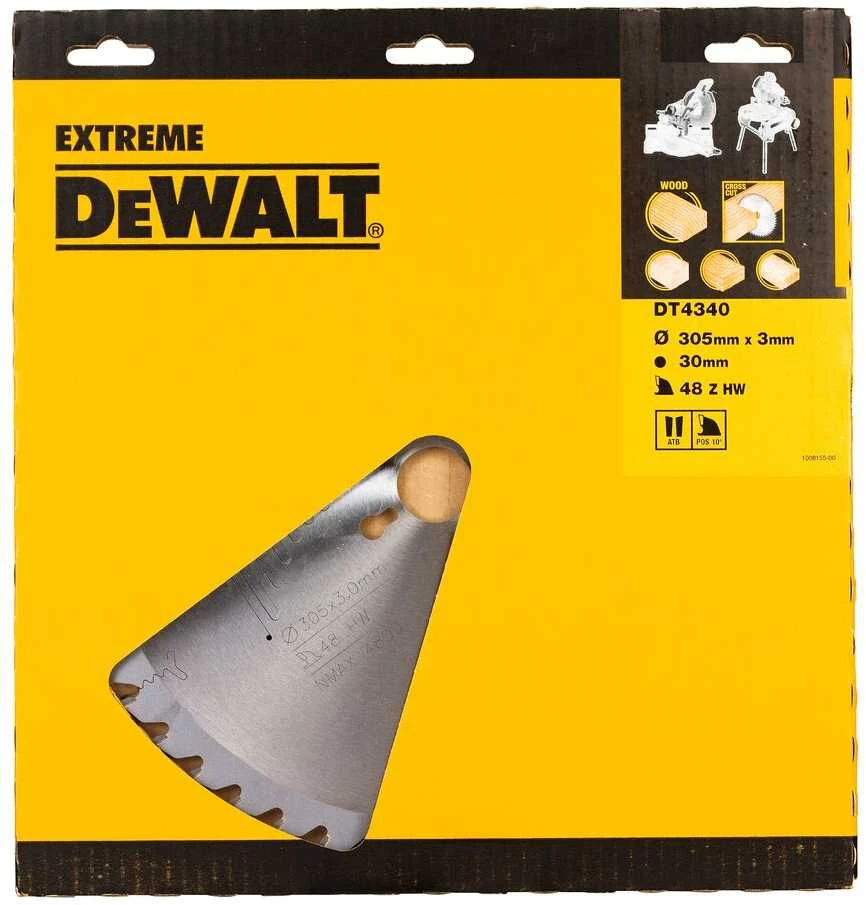 Pjovimo diskas medienai DeWalt DT4340-QZ; 305x30 mm; 48T