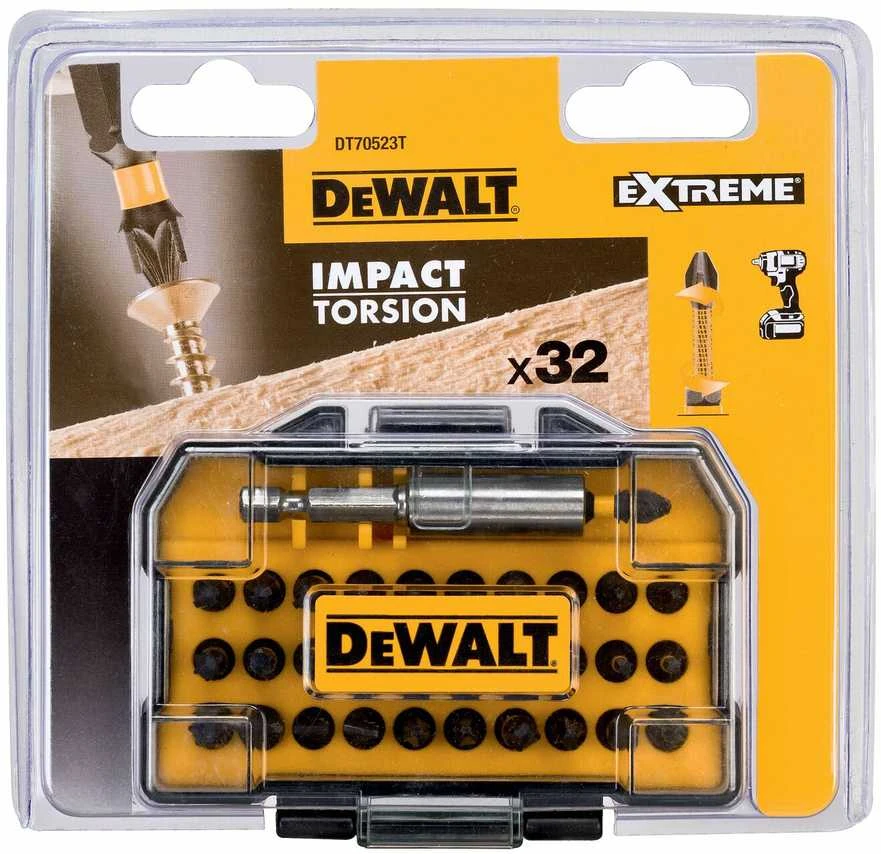 DeWalt smūginių sukimo antgalių rinkinys 32 vnt DT70523T