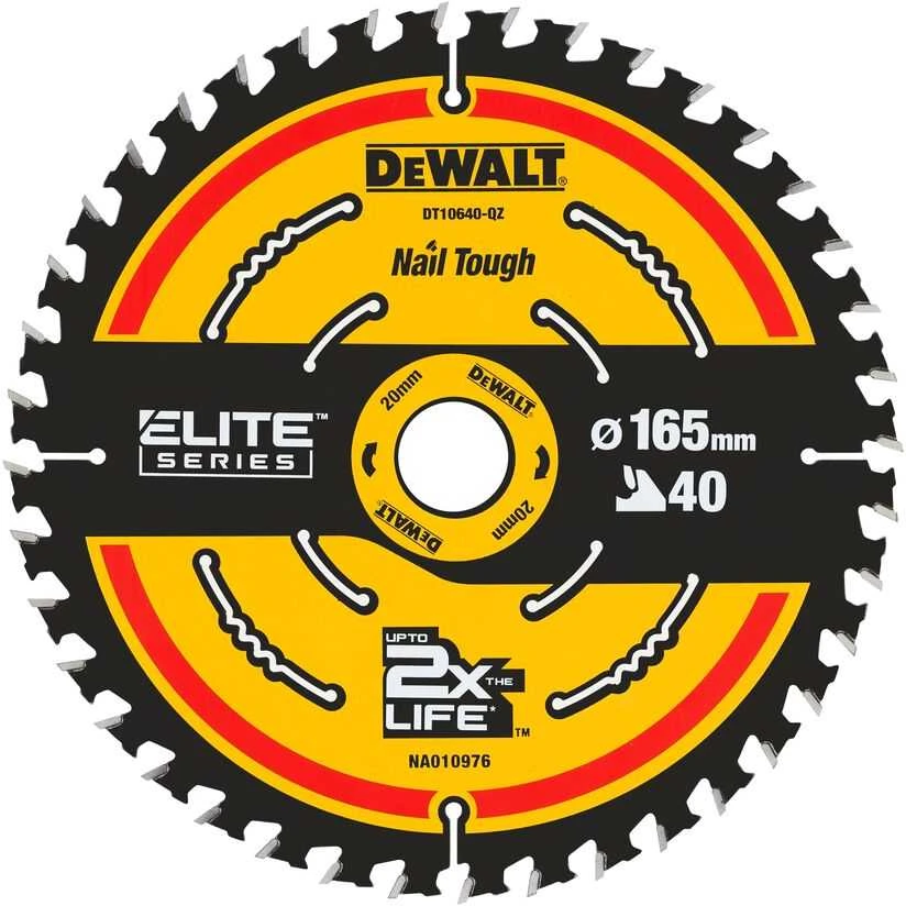 DEWALT pjovimo diskas 165x20mmx40z