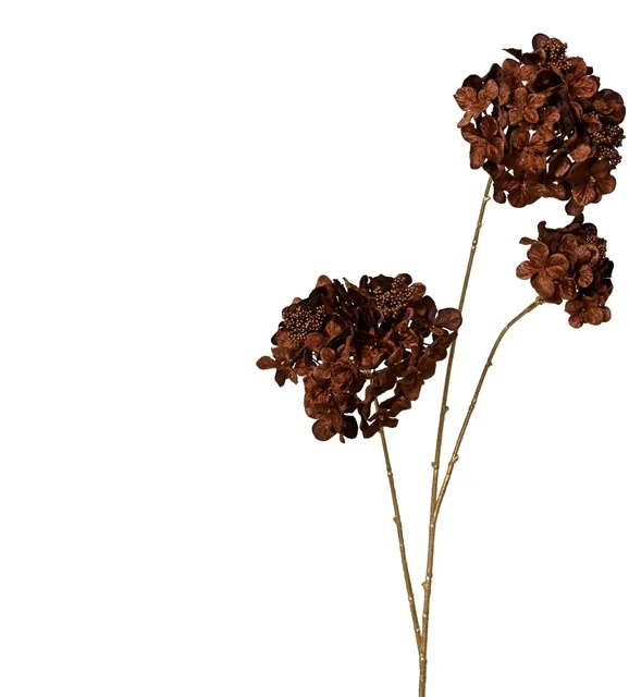None Nežinomas Dirbtinė gėlė Decoris Hydrangea, ruda, 88 cm