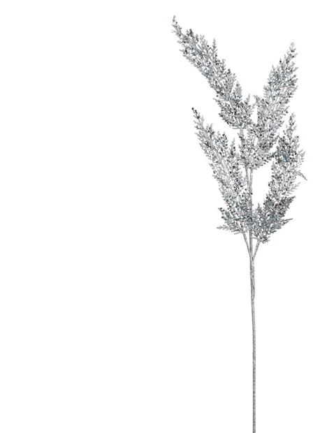 None Nežinomas Dirbtinė šakelė Decoris Sidabrinis Glitter, sidabro, 80 cm