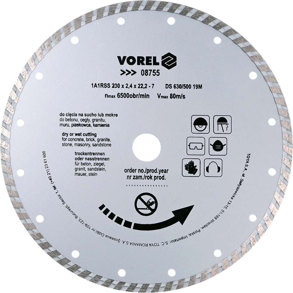 Vorel Turbo deimantinis diskas 230mm 08755