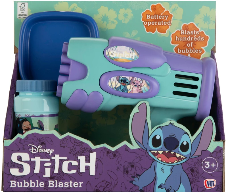 BUBBLZ DISNEY STITCH Muilo burbulų šautuvas