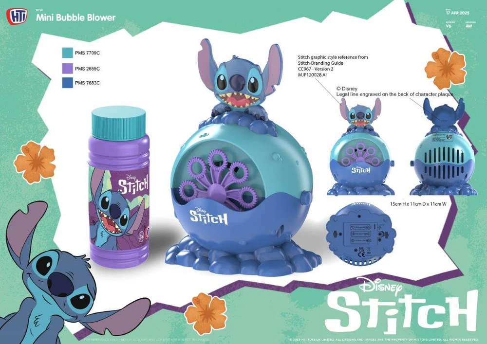 BUBBLZ DISNEY STITCH Muilo burbulų aparatas