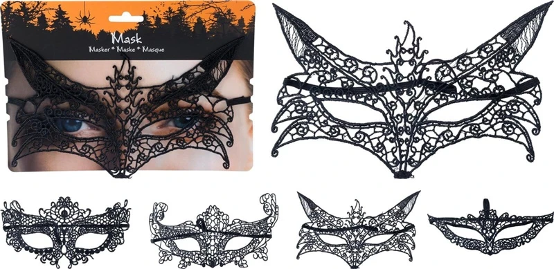 Party Deco Mask for children/for adults 348901450. juodas. 16 cm x 6 cm