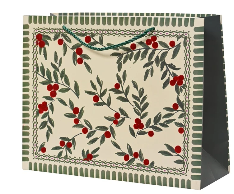 None Nežinomas Dovanų maišelis Decoris Berries, 11 cm x 25 cm x 32 cm