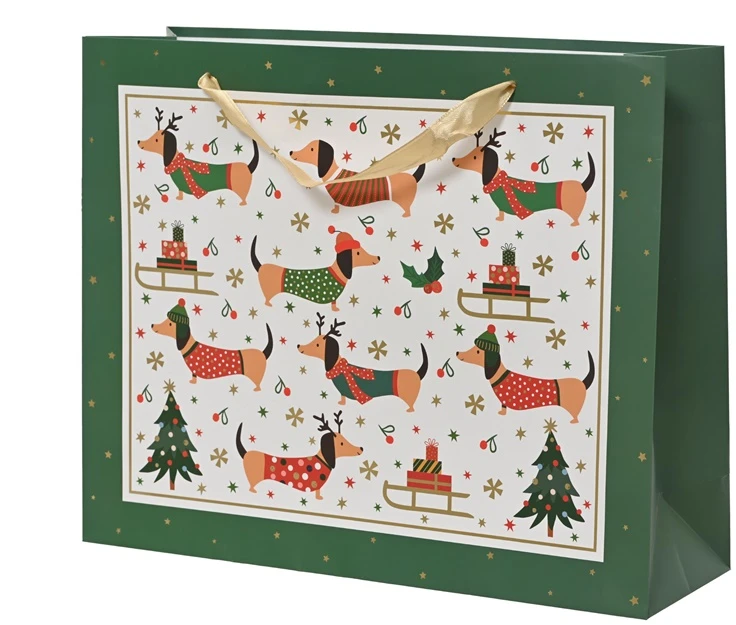 Party Deco Gift bag Decoris Dog. 10 cm x 26 cm x 32 cm