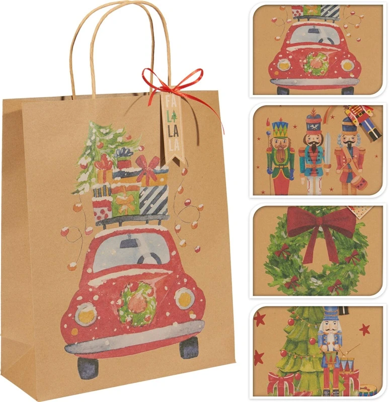 None Gift bag Kraft. 26 cm x 32 cm