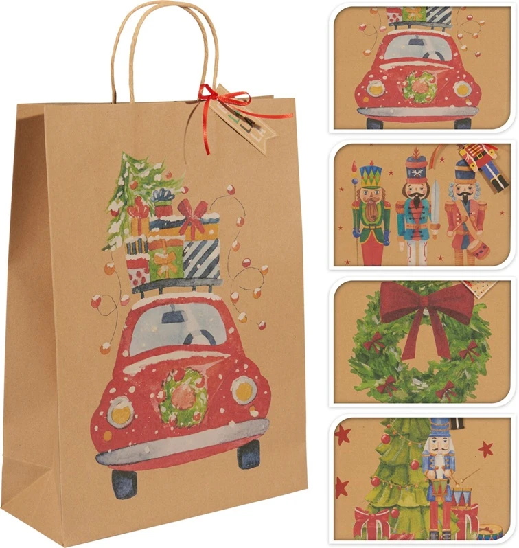 None Gift bag Kraft. 30 cm x 40 cm