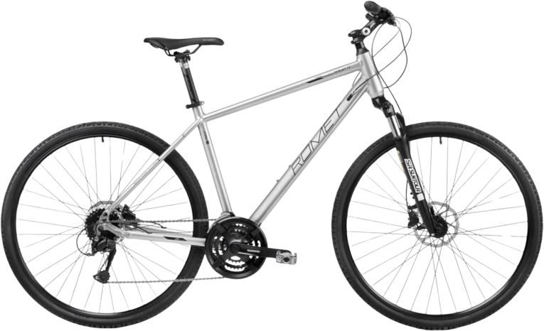 Dviratis Romet Orkan 4 M Lite 28" 2023 sidabrinis-juodas-18" / M (Dydis: 18" / M)