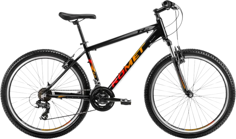 Dviratis Romet Rambler R6.0 2025 juodas-oranžinis-red-17" / M (Dydis: 17" / M)