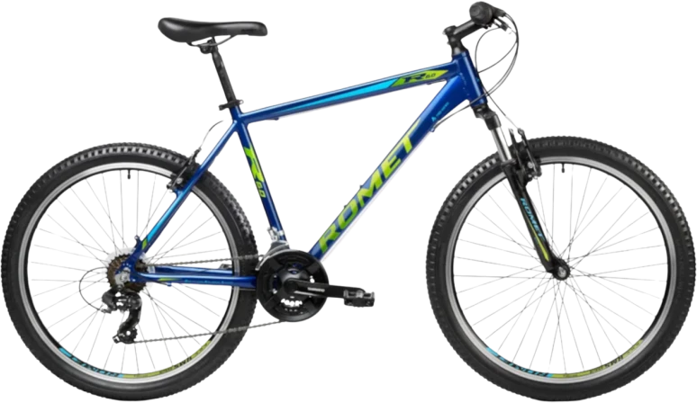 Dviratis Romet Rambler R6.0 2025 mėlynas-lemon-14" / S (Dydis: 14" / S)