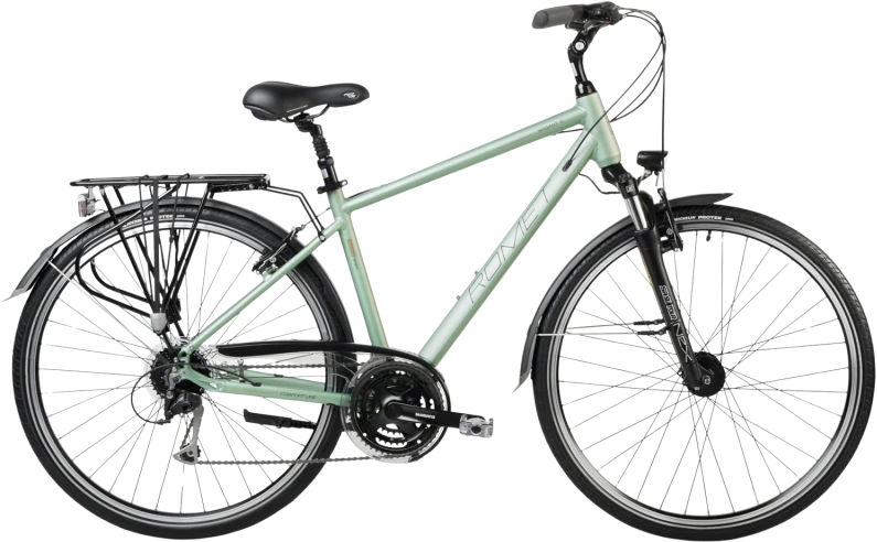 Dviratis Romet Wagant 5 28" 2023 žalias-ruda-19" / M (Dydis: 19" / M)