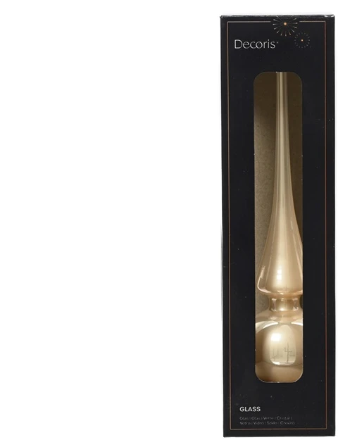 None Christmas medžio topper Decoris 113119. auksinis. glass