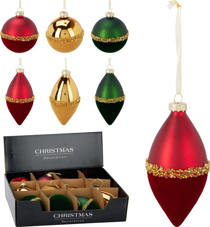 None Christmas Tree toy ABR221150. auksinis/red/žalias. glass
