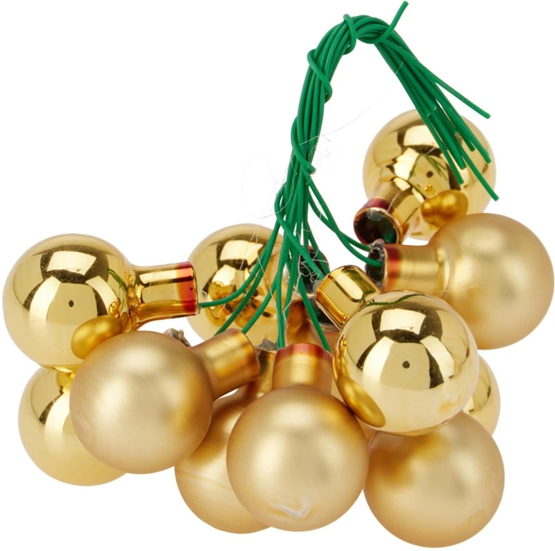 Mondex BOMBKI NA DRUCIKU 2,5 CM ZŁOTE
