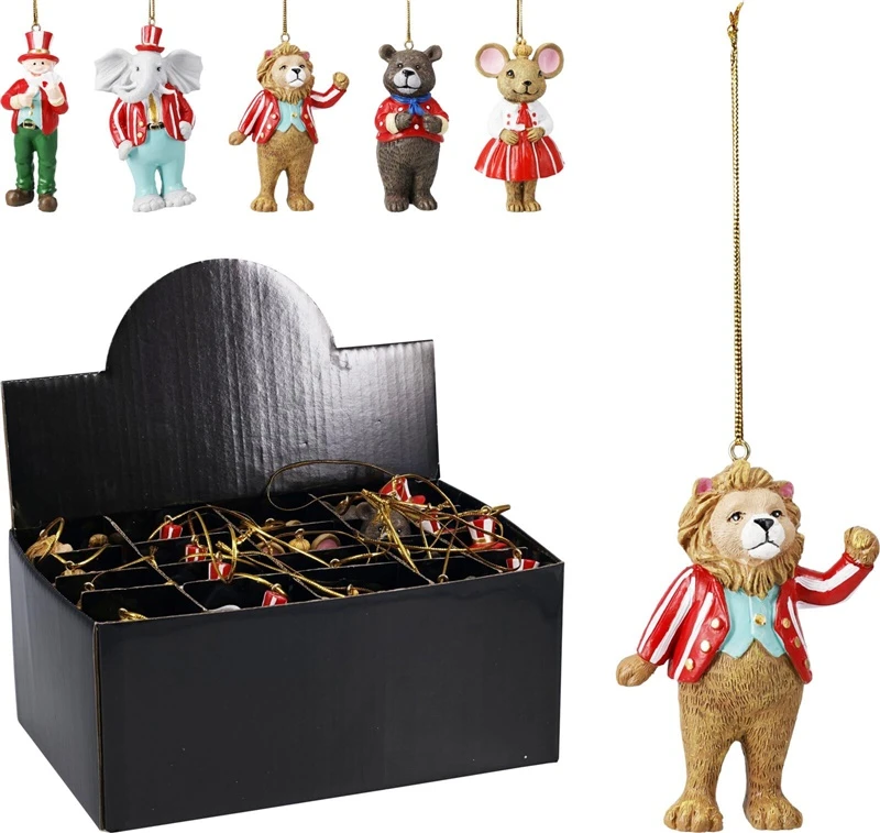 Sirius Christmas Tree toy Circus. various colours. 8 cm